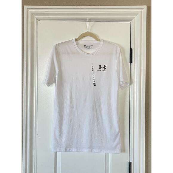 NWOT Under Armour t-shirt with logo in white Small - Picture 4 of 9